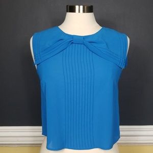I LOVE H81 blue bowed sailor collar blouse S/P